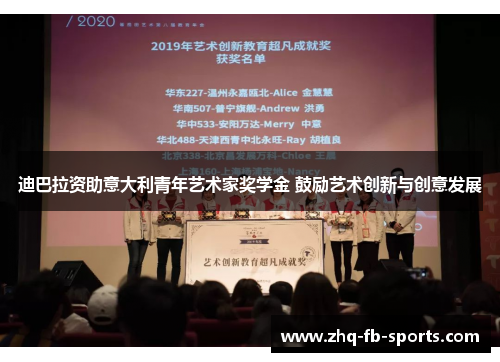 迪巴拉资助意大利青年艺术家奖学金 鼓励艺术创新与创意发展